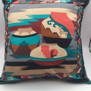 Handcrafted Southwestern Print Accent Pillow